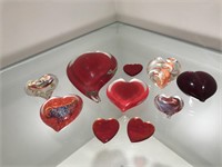 Blown Glass Hearts