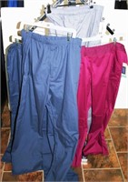 (4) Landau & Cherokee Men's Work Wear/Scrub Pants