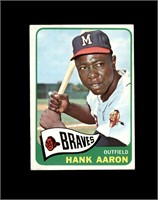 1965 Topps #170 Hank Aaron EX to EX-MT+
