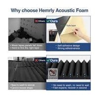 Acoustic Foam Panels  12x12x1 (24 Pack)