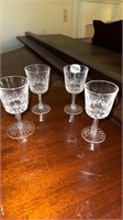 4 Waterford Lismore Short Glasses