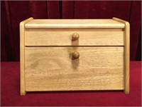 Wood Bread Box - 15.5" x 9.5" x 10"