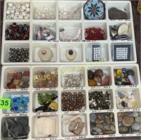 Variety beads, stones & misc.