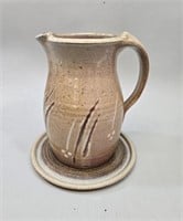 Artistian Pottery Jug with Under Plate