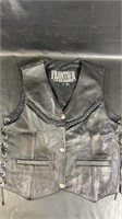 Frontier leather vest size small with Harley