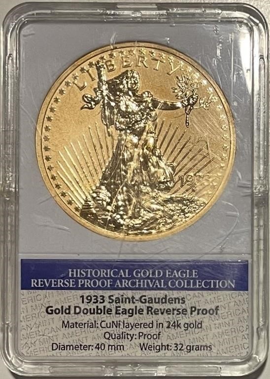 PROOF replica US 1933 Gold $20 Double Eagle