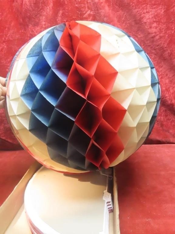 (6)Vintage Honey comb paper ball décor.