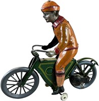 FISCHER MOTORCYCLE W/ RIDER