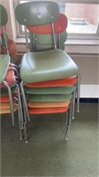 6 school chairs