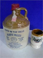 7" tall jug, with mug