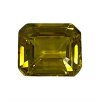 Genuine 7.55ct Emerald Yellow Sapphire Gemstone