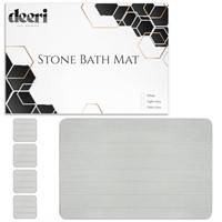 Deeri Stone Bath Mat with 4 Coasters Set Super Abs