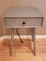 Side Table with USB Plugs & Outlet