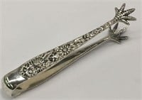 S. Kirk & Son Sterling Silver Repousse Sugar Tongs