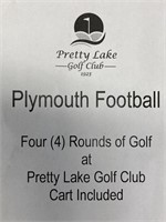 Four rounds of golf at Pretty Lake Golf Club cart