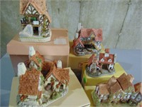 Five Small David Winter Cottages in Orig Boxes