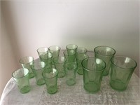 Vintage Depression Green Glassware
