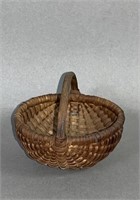 Miniature oak splint egg basket ca. late 19th