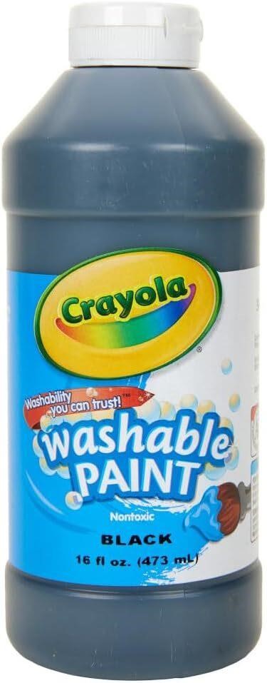 Crayola Washable Paint  Black  16 oz.