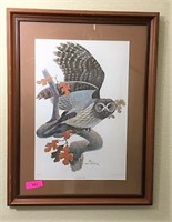 R. Perry "Barred Owl" Series 1 Plate 1