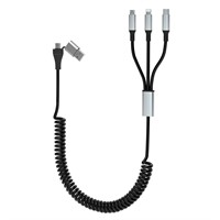 NEW 5-in-1 Coiled Multi Charging Cable
