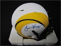 Cooper Kupp signed mini helmet COA
