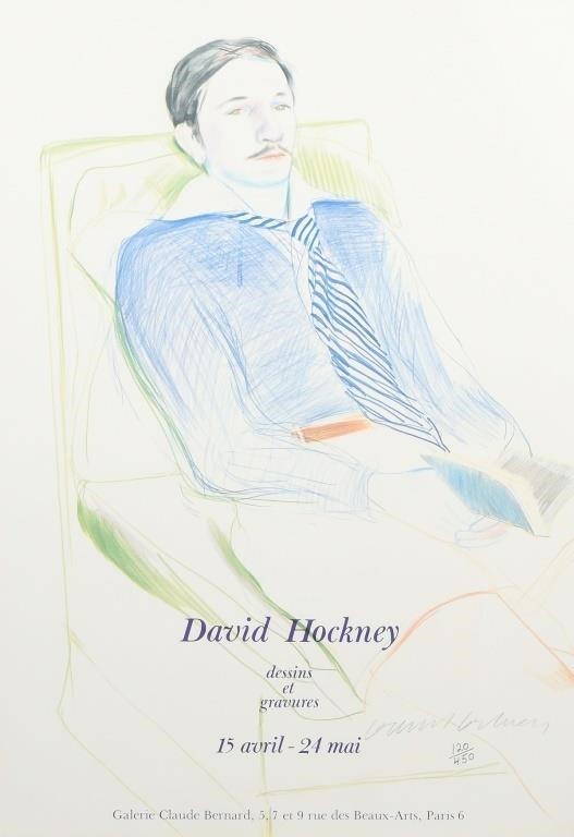 DAVID HOCKNEY SIGNED POSTER