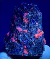 76 Gm Beautiful Rare Fluorescent Sapphire Specimen