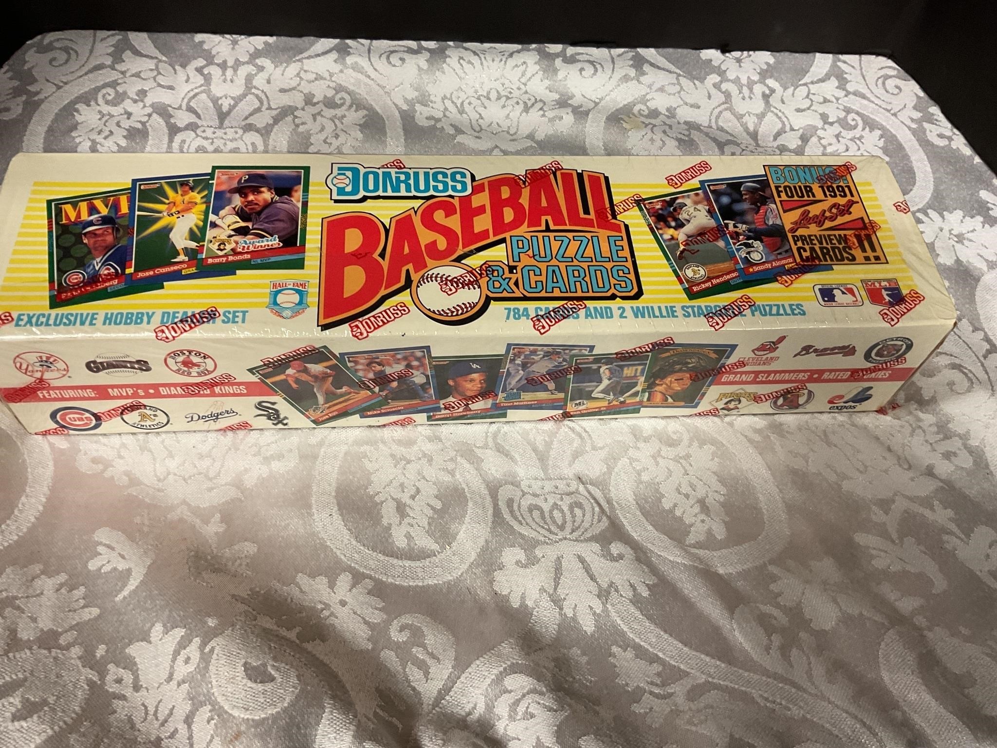 Donruss 1991 unopened baseball cards