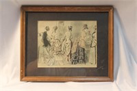 A Framed Fashion Print