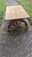 Neat Wagon Wheel Table