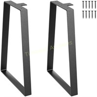 VEVOR 16 Steel Table Legs  Set of 2  Black