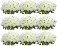 100 Pcs Artificial Silk Roses w/ Stem (White)