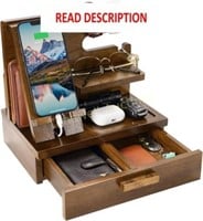 ZAPUVO Gifts for Men Dad  Wood Phone Dock