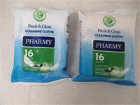 (2) Pharmy Fresh & Clean Cleansing Wipes, 6ct