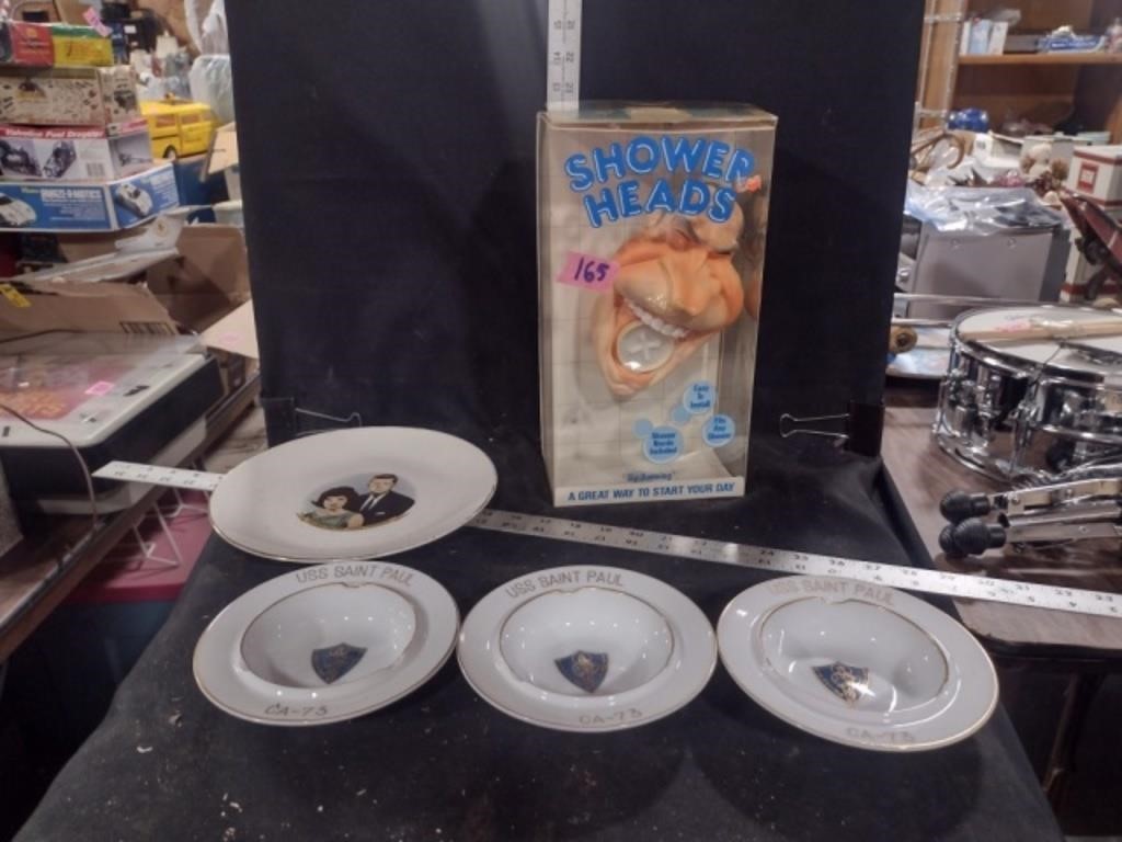 NIxon Shower Head in OG Box, JFK Plate &