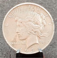 1934-D Peace Silver Dollar