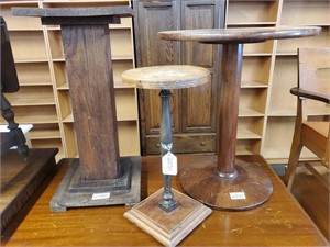 2 Plant Stands + End Table