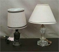 Box-2 Small Table Lamps, Both Power On