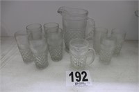 Anchor Hocking Wexford Pitcher & Glasses (10