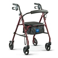 6  Medline Steel Rollator  6' Wheels  350lb Capaci