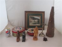 Appelant de chasse et objets décoratifs