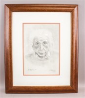 Indian Pencil on Paper Signed Swamy A. Einstein.50