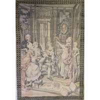 Signed 19th C French Tapestry J. Stevaent