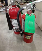 Pair of fire extinguishers