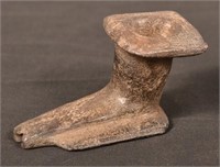 Steatite Pipe of Flat Base "Elbow Pipe" Form - of