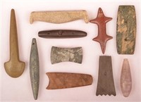 10 Various Stone Items, Modern Replicas of Pendant