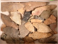 Cigar Box Collection of Prehistoric, Mid West Flin