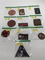 (10) Authentic WWI US Army Patches