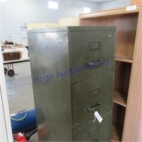 4 drawer file cabinet/green